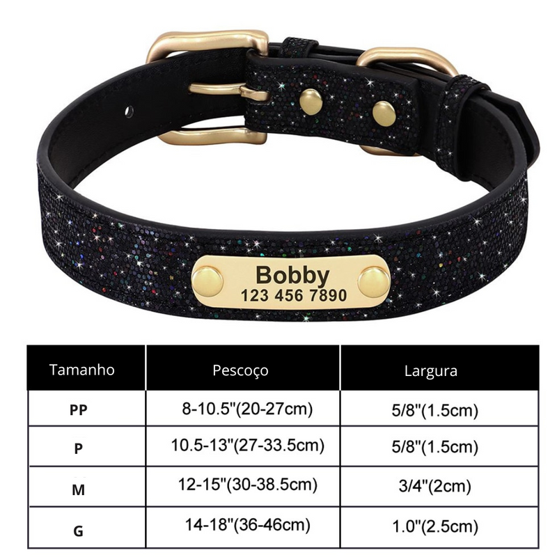 Personalized Dog Collar Bling Customized Anti-lost Pet ID Collar Adjustable Pet Necklace With Engraved Tag For Small Medium Dogs