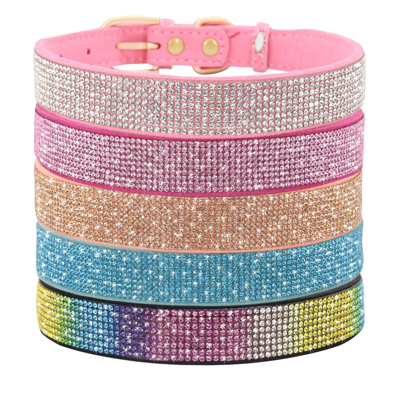 Bling Rhinestone Dog Cat Accessories Collar Pet Chihuahua Puppy Kitten Collar Necklace For Small Medium Dogs Cats Pug Yorkshire