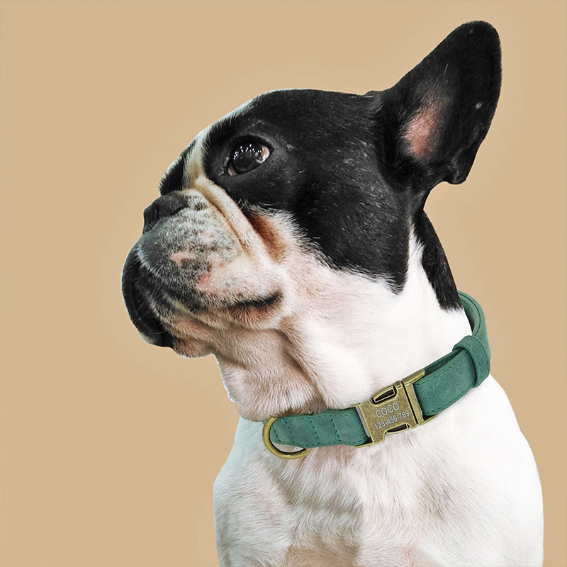 Dog Collars Personalized Dog Buckle Collars Free Engraving Name ID Tags For Small Medium Large Dogs Pug Pitbull Bulldog Beagle
