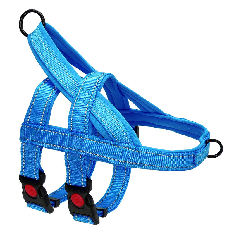 No Pull Nylon Dog Harness Reflective Adjustable Dog Harness Vest For Medium Large Dogs Walking Training Belt Pet Supplies