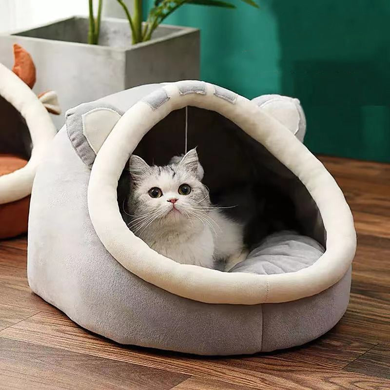 Cute New Cat House Kitten Basket Small Dog Pillow Lounger Cat Bed Mats Cave Puppy Bed Cushion Pet Nest House Supplies For Cats