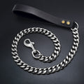 304 Stainless Steel Dog Chain Collar And Leash Super Strong Dog Metal Collar Choke Silver Gold Pet Lead Rope For Party Show