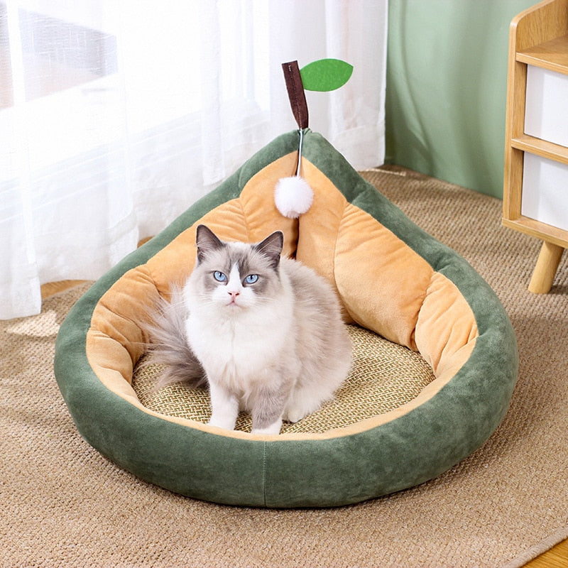 Soft Cat Bed Pet Cozy Lounger Cushion Kitten Basket Comfortable Cat House Tent Washable Small Dog Cute Mat Cave For Cats Beds