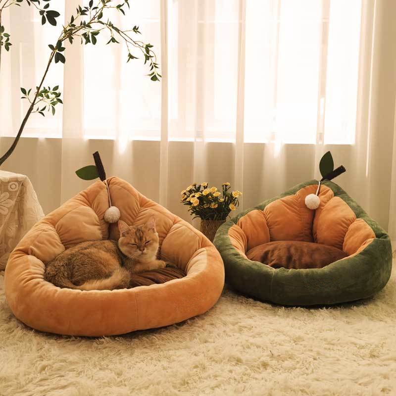 Soft Cat Bed Pet Cozy Lounger Cushion Kitten Basket Comfortable Cat House Tent Washable Small Dog Cute Mat Cave For Cats Beds