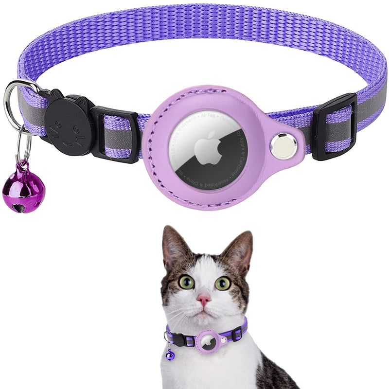 Anti-Lost Pet Cat Collar For The Apple Airtag Protective Tracker Anti Lost Positioning Collar WaterProof Reflective Pet Collars