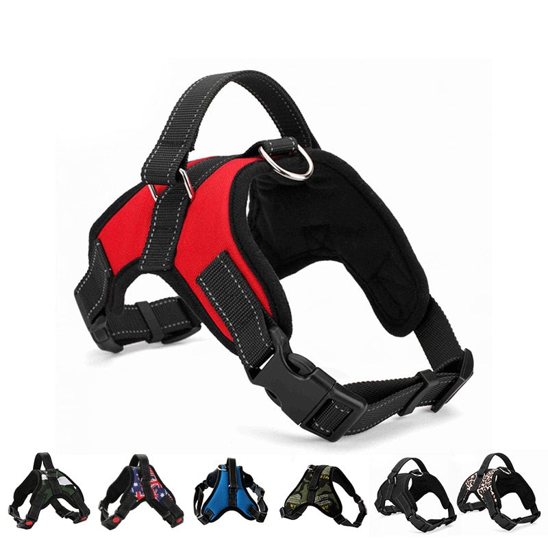 Dog Harness Quick Release Vest Pet Puppy Harness Nylon Material Breathable Pet Harness for Dog Adjustable Pet Outdoor Harness